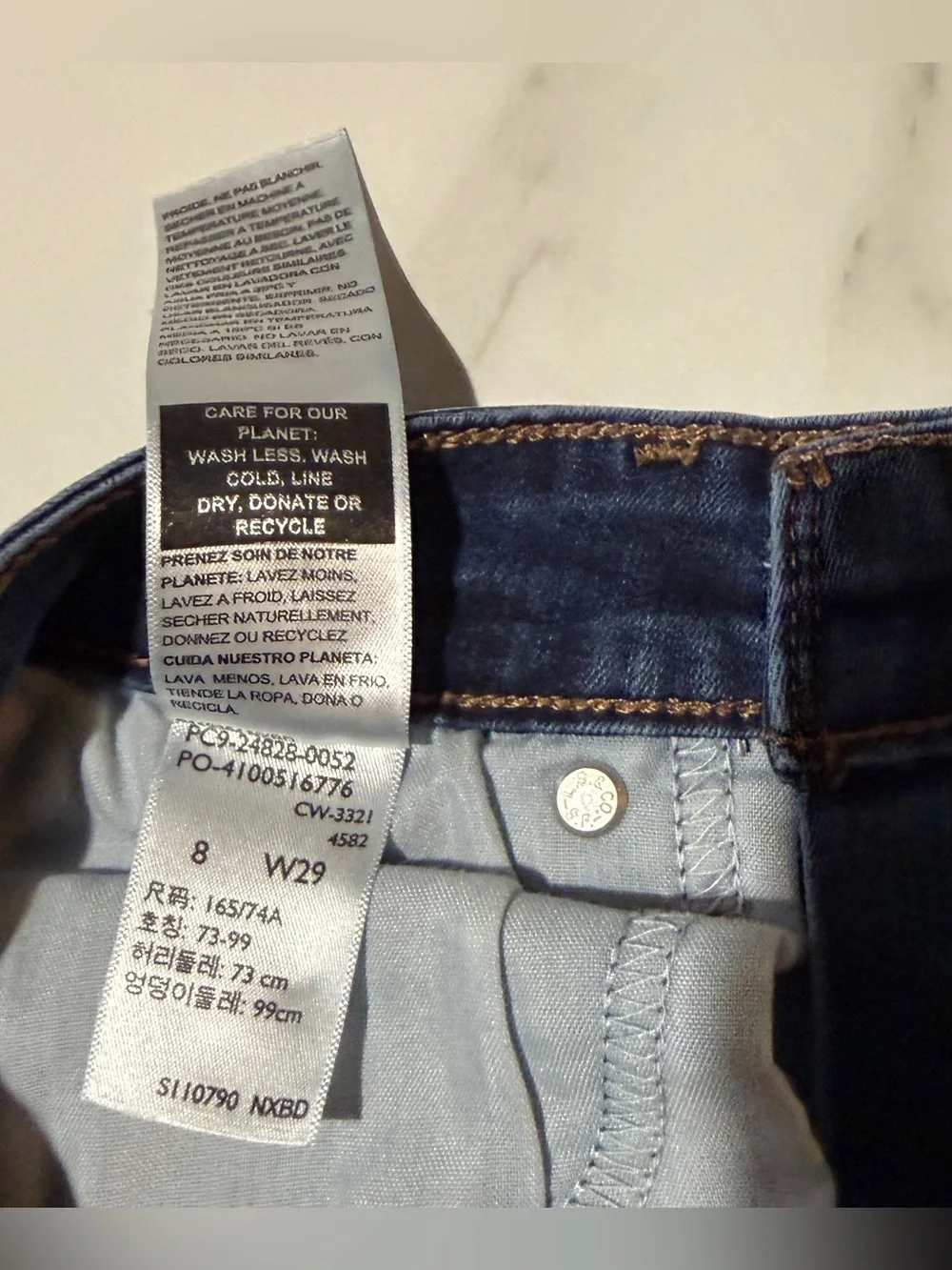 Denizen from Levi's Indigo Blue Denim Bermuda Shorts